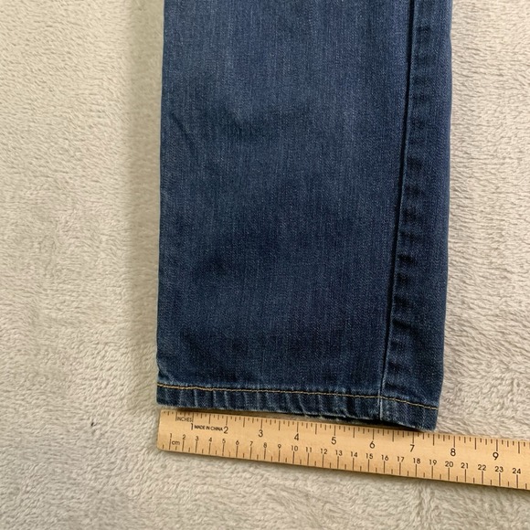 Levis 541 Jeans Mens 33x32 (34x30) Blue Athletic Fit Stretch Medium Wash Zip Fly - Picture 8 of 14